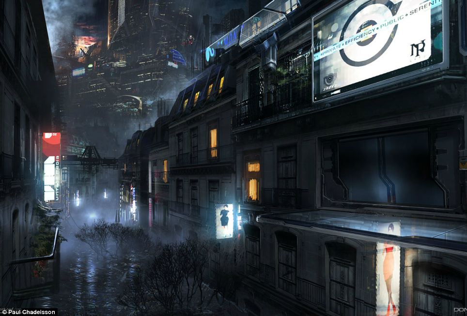 科幻电影？艺术家描绘2084年城市景象