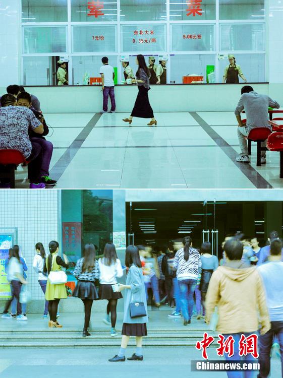 高校毕业生拍超feel闺蜜照 流淌淡淡离愁