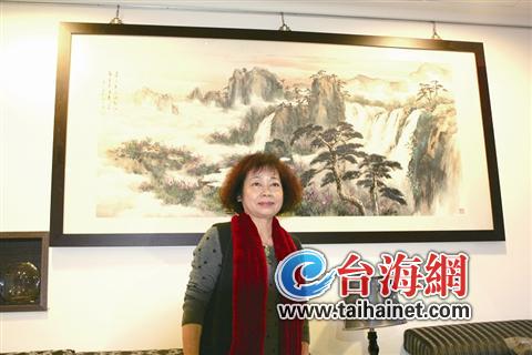 台湾风水画大师王品卉做“三好”人画“三好”画