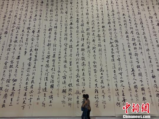 估价达百亿艺术品亮相南京 展世界最大与最小国画