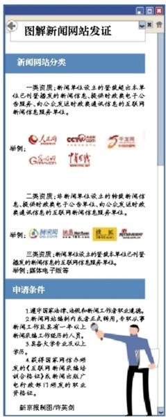 中国重点新闻网站将发记者证 不含商业网站