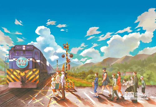台湾画家画穿越漫画描绘百年前台湾铁道故事（图）