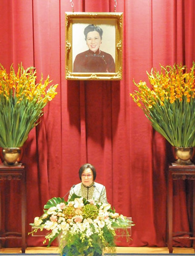 宋美龄逝世11周年台湾妇联会举行追思纪念活动